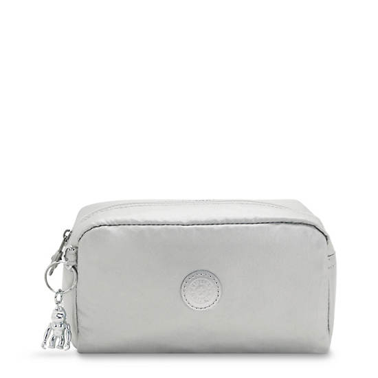 Plecaki Kipling Gleam Metallic Pouch Srebrne | PL 1082IL